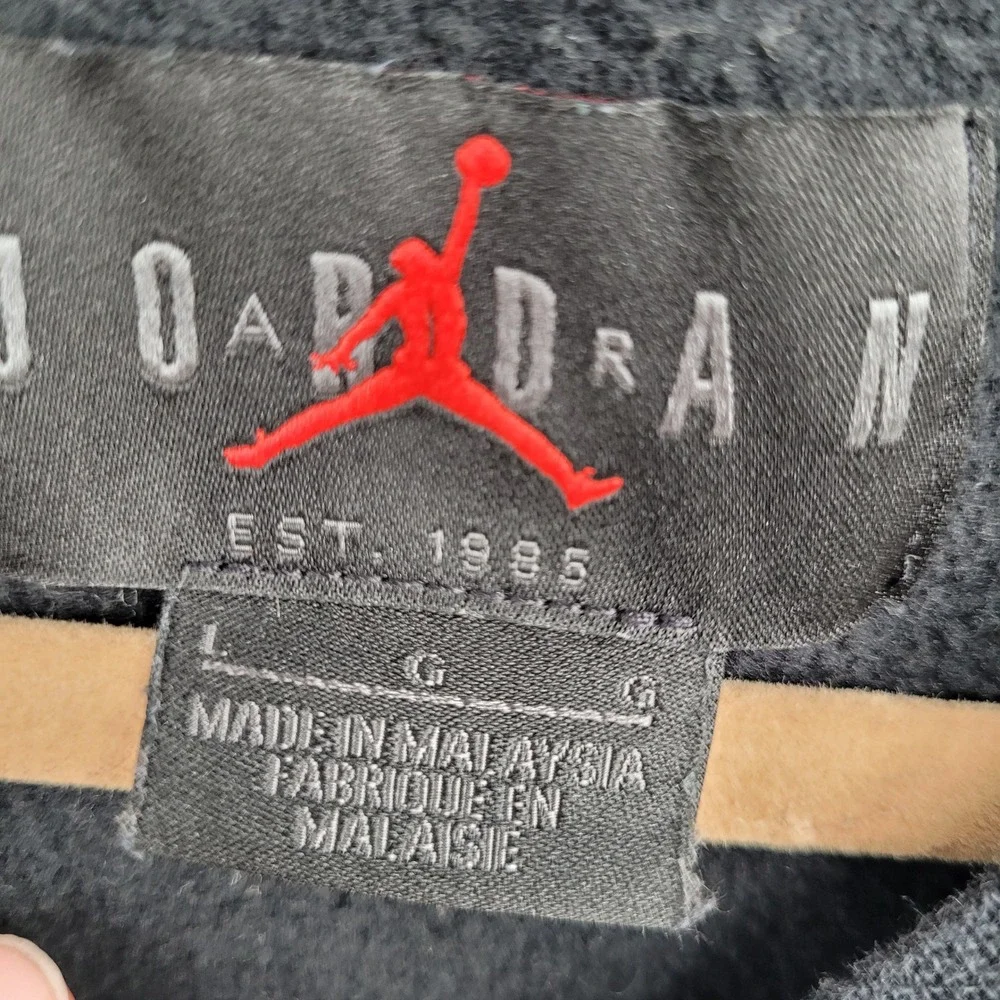 Jordan Jumpman Nike Air Sweatshirt Mens Large Black Pullover Fleece BV6006-010